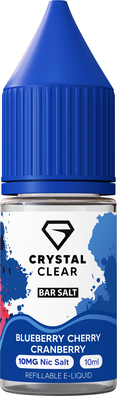 Crystal Clear Blueberry Cherry Cranberry 10ml nic salt e-liquid