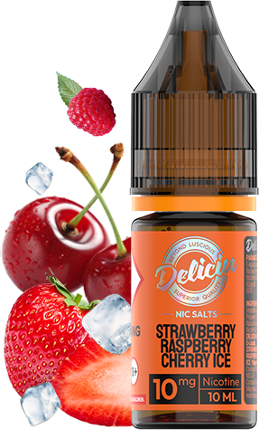 Deliciu Strawberry Raspberry Cherry 10ml Nic Salt