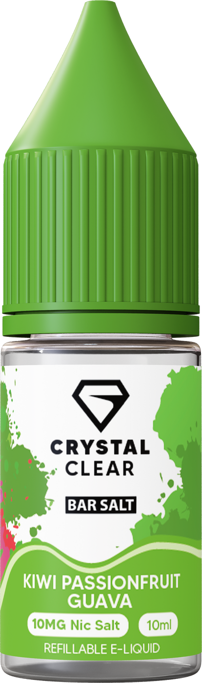 Crystal Clear Kiwi Passionfruit Guava 10ml nic salt e-liquid