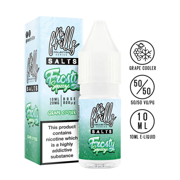 No Frills Salts Frosty Grape 10ml Nic Salt