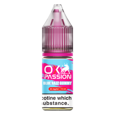 OX Passion Blue Razz Gummy 10ml Nic Salt