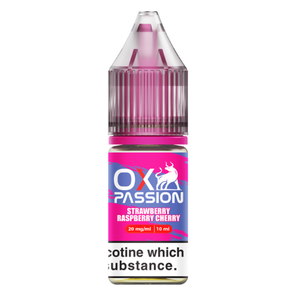 OX Passion Strawberry Raspberry Cherry 10ml Nic Salt