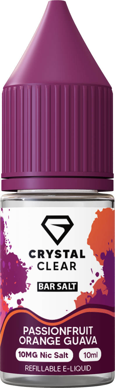 Crystal Clear Passionfruit Orange Guava 10ml nic salt e-liquid