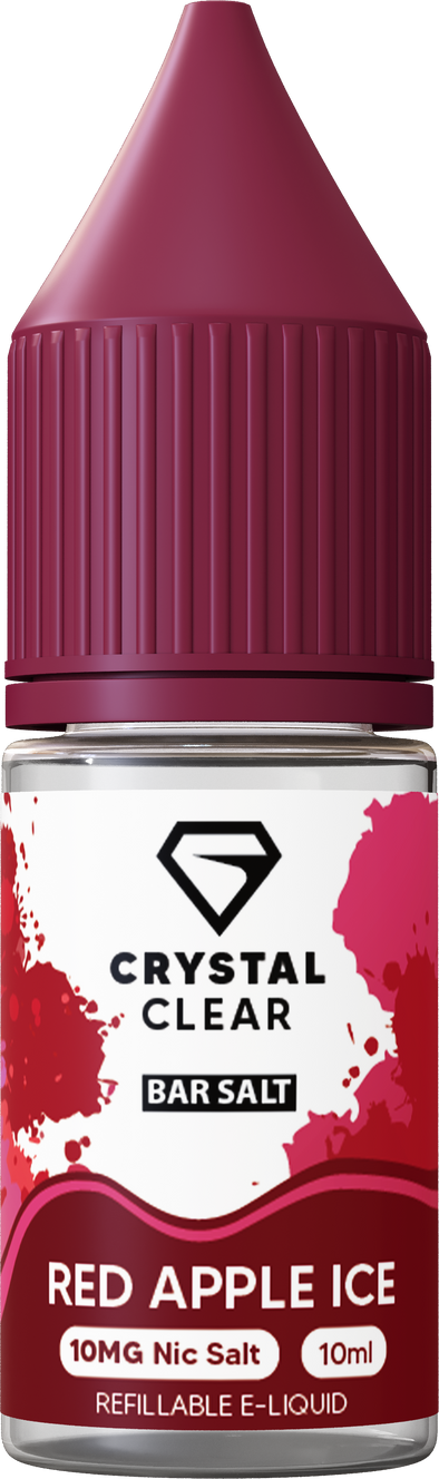 Crystal Clear Red Apple Ice 10ml nic salt e-liquid