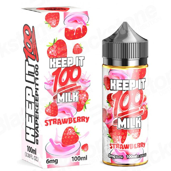 Keep It 100 Strawberry Milk 100ml